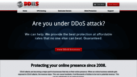 What Ddoshostingsolutions.com website looked like in 2019 (4 years ago)