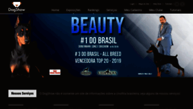 What Dogshow.com.br website looked like in 2019 (6 years ago)