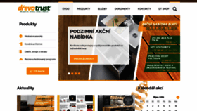 What Drevotrust.cz website looked like in 2019 (4 years ago)