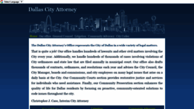 What Dallascityattorney.com website looked like in 2019 (4 years ago)