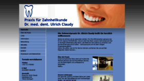 What Dr-claudy.de website looked like in 2019 (4 years ago)