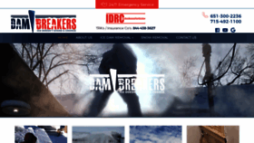 What Dambreakers.com website looked like in 2019 (4 years ago)