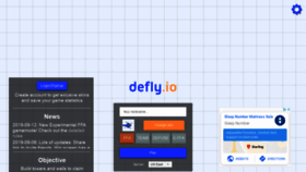 What Defly.io website looked like in 2019 (5 years ago)