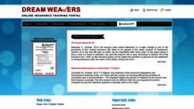 What Dreamweaversindia.com website looked like in 2019 (4 years ago)