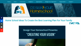 What Design-your-homeschool.com website looked like in 2019 (4 years ago)