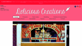 What Deliciouscreationsinc.com website looked like in 2019 (4 years ago)