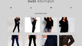 What Dareboutique.co.uk website looked like in 2019 (4 years ago)