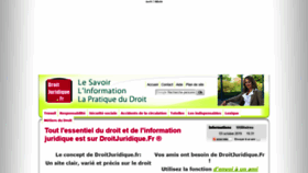 What Droitjuridique.fr website looked like in 2019 (4 years ago)