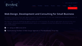What Develare.com website looked like in 2019 (4 years ago)