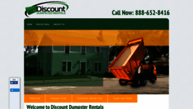 What Discountdumpsterrentals.com website looked like in 2019 (4 years ago)