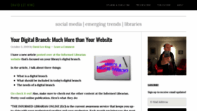 What Davidleeking.com website looked like in 2019 (4 years ago)