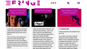 What Dunedinfringe.org.nz website looked like in 2019 (4 years ago)