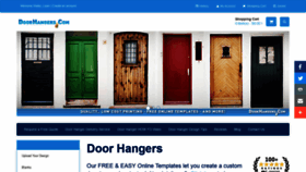 What Doorhangers.com website looked like in 2019 (4 years ago)