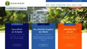 What Dekimed.de website looked like in 2019 (6 years ago)