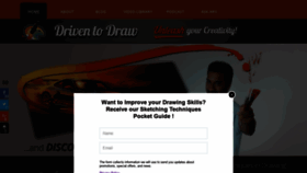 What Driventodraw.com website looked like in 2019 (4 years ago)