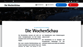 What Diewochenschau.de website looked like in 2019 (4 years ago)