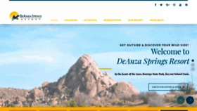 What Deanzasprings.com website looked like in 2019 (4 years ago)
