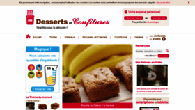 What Dessertsetconfitures.com website looked like in 2019 (4 years ago)