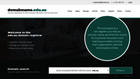 What Domainname.edu.au website looked like in 2019 (4 years ago)