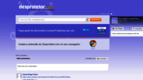 What Desprotetor.com website looked like in 2019 (4 years ago)