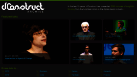 What Dconstruct.org website looked like in 2019 (4 years ago)
