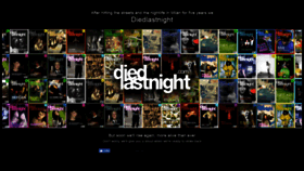 What Diedlastnight.com website looked like in 2019 (4 years ago)