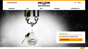 What Decleor.com website looked like in 2019 (4 years ago)