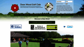 What Deanwoodgolfclub.co.uk website looked like in 2019 (4 years ago)