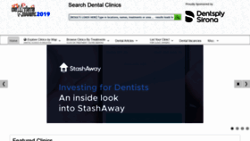 What Dentistsnearby.com website looked like in 2019 (4 years ago)