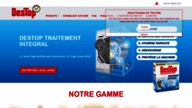 What Destop.fr website looked like in 2019 (4 years ago)