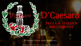 What Dcaesaropizza.com website looked like in 2019 (4 years ago)