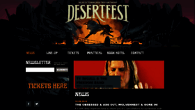 What Desertfest.be website looked like in 2019 (4 years ago)
