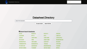 What Datasheet.directory website looked like in 2019 (4 years ago)