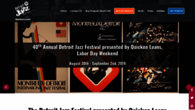 What Detroitjazzfest.com website looked like in 2019 (4 years ago)