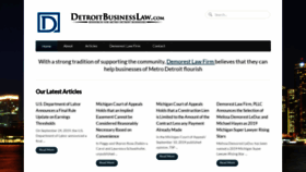 What Detroitbusinesslaw.com website looked like in 2019 (4 years ago)