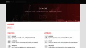 What Denoiz.com website looked like in 2019 (4 years ago)