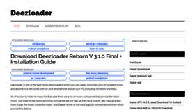 What Deezloader.net website looked like in 2019 (4 years ago)