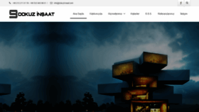 What Dokuzinsaat.com website looked like in 2019 (4 years ago)