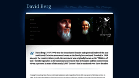 What Davidberg.org website looked like in 2019 (4 years ago)