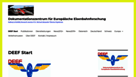 What Dokumentationszentrum-eisenbahnforschung.org website looked like in 2019 (4 years ago)