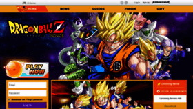 What Dbz.animegame.me website looked like in 2019 (4 years ago)