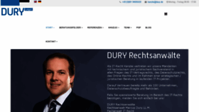 What Dury.de website looked like in 2019 (4 years ago)