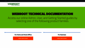 What Docs.webroot.com website looked like in 2019 (4 years ago)