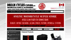 What Dreamcyclescanada.com website looked like in 2019 (4 years ago)