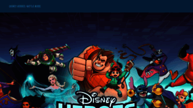 What Disneyheroesgame.com website looked like in 2019 (4 years ago)