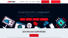 What Devopschat.co website looked like in 2019 (4 years ago)