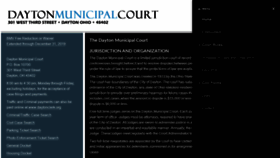 What Daytonmunicipalcourt.org website looked like in 2019 (4 years ago)