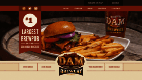What Dambrewery.com website looked like in 2019 (4 years ago)