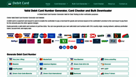 What Debitcard-generator.com website looked like in 2019 (4 years ago)