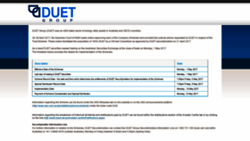 What Duet.net.au website looked like in 2019 (4 years ago)